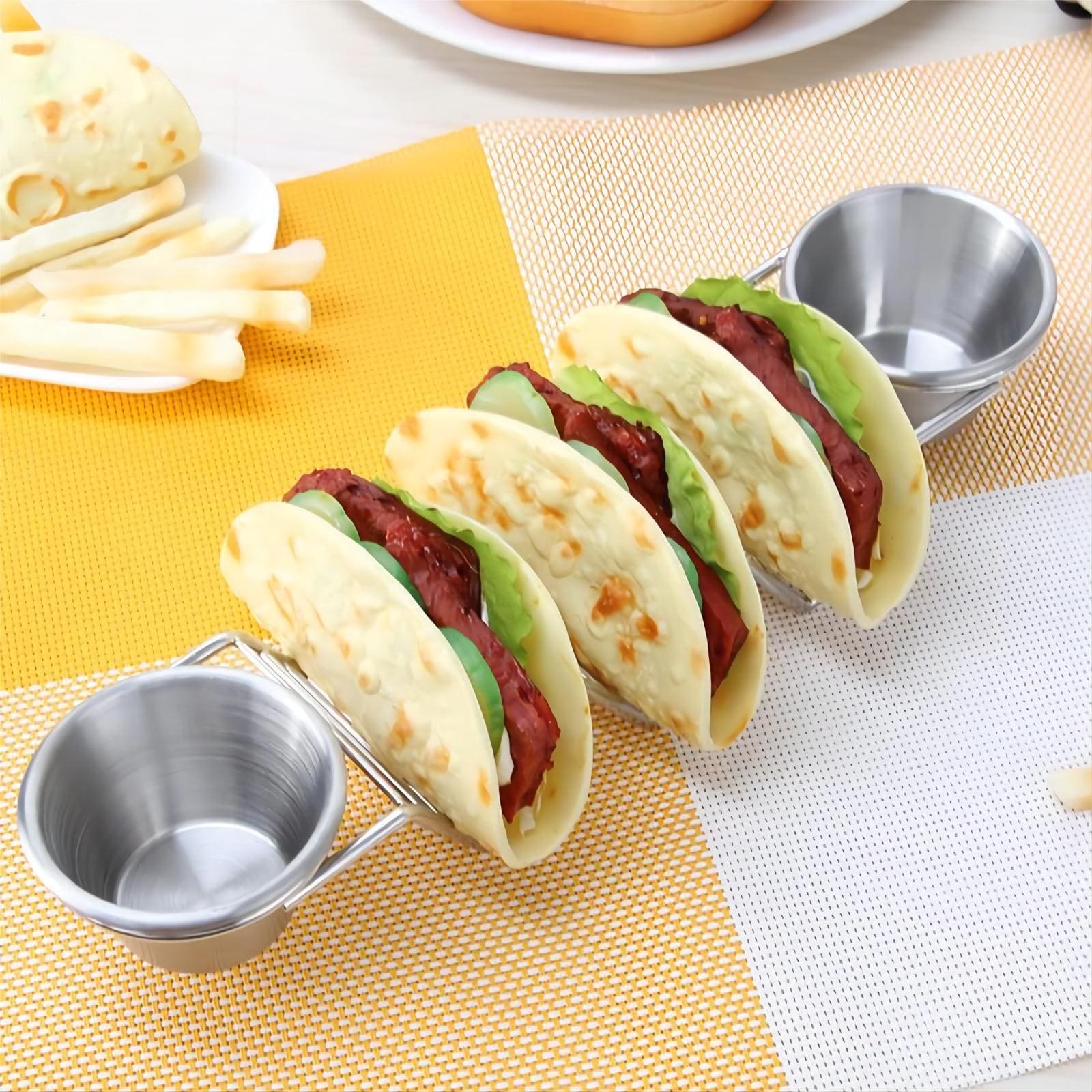 Taco holder stainless steel coated finishes