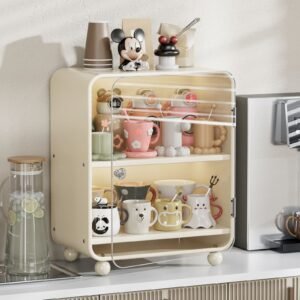 Dust-Proof & Water-Draining Display Storage Cabinet