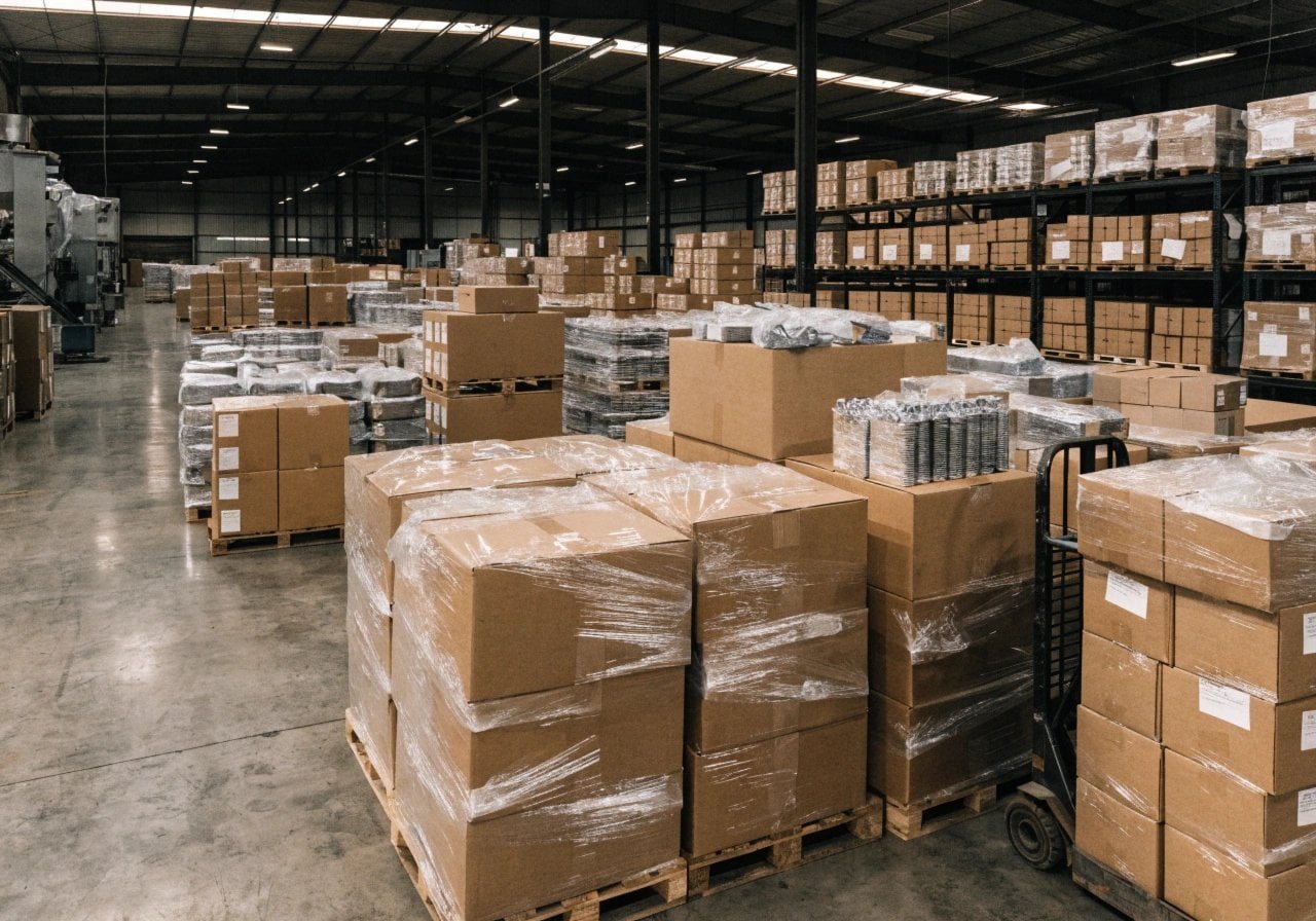 High-capacity finished goods warehouse
