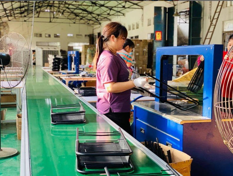 Factory quality control inspection -- production floor