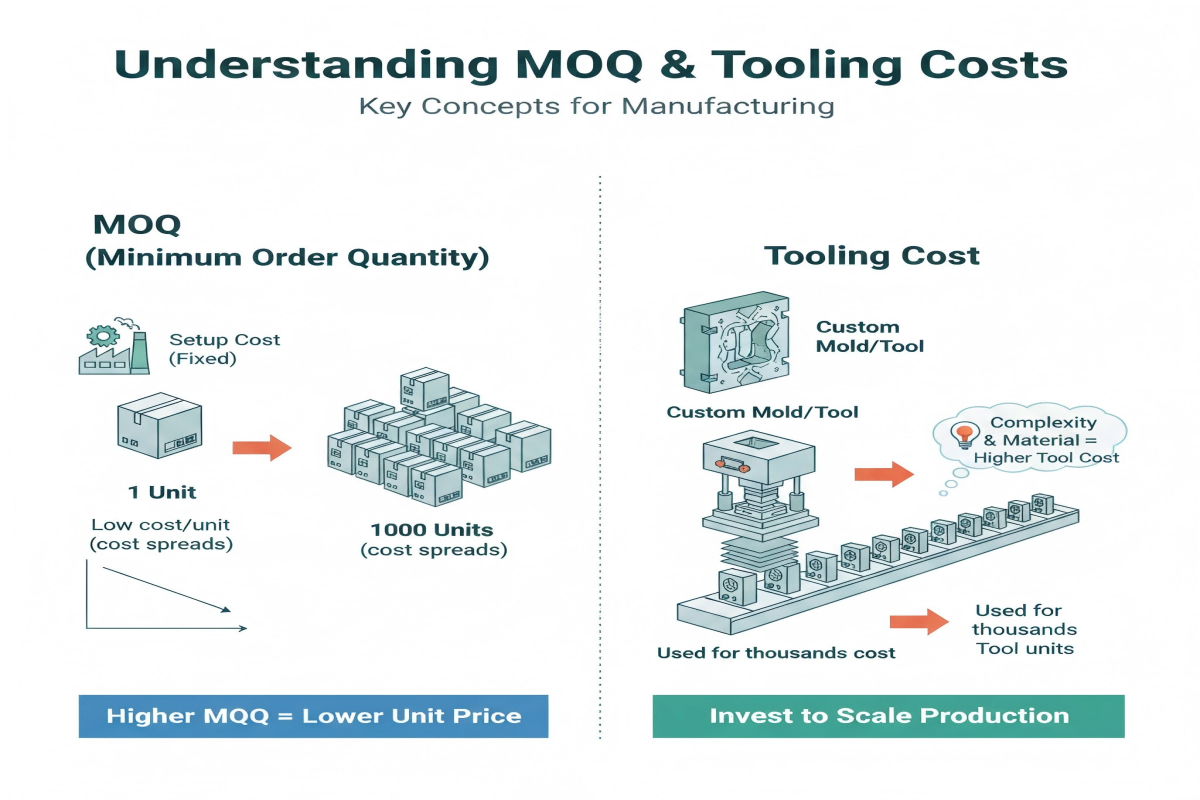bread box MOQ tooling costs OEM ODM