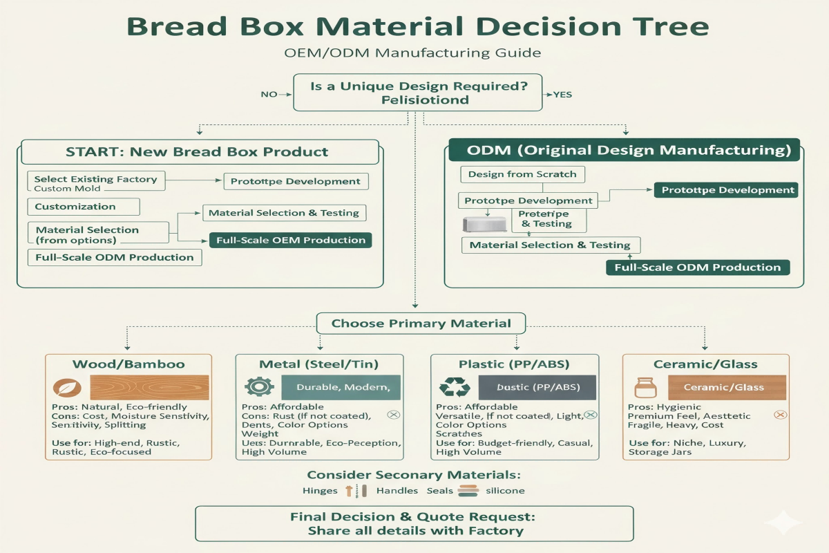 bread box material decision tree OEM ODM