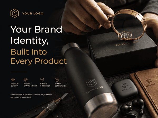 Brand identity applied to kitchen storage products including logo, color, hangtag, and packaging