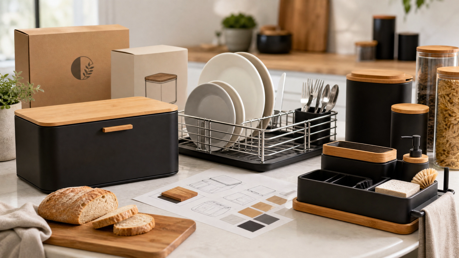 Private label kitchen storage products development